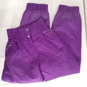 CIMA Skiwear Snowboard High Waisted Pants Purple Woman's Sz 10